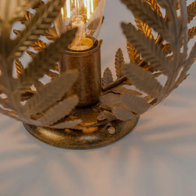 Vintage Deckenleuchte Gold 24 cm - Botanica