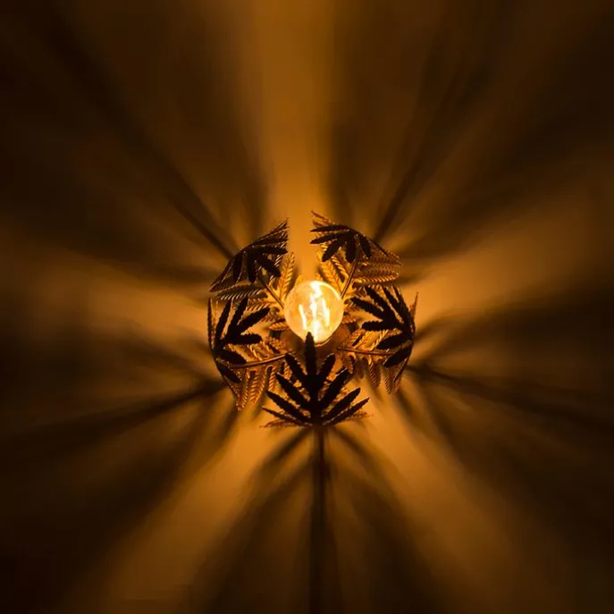 Vintage Deckenleuchte Gold 24 cm - Botanica