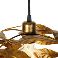 Vintage Hängelampe Antik Gold 40 cm - Linde