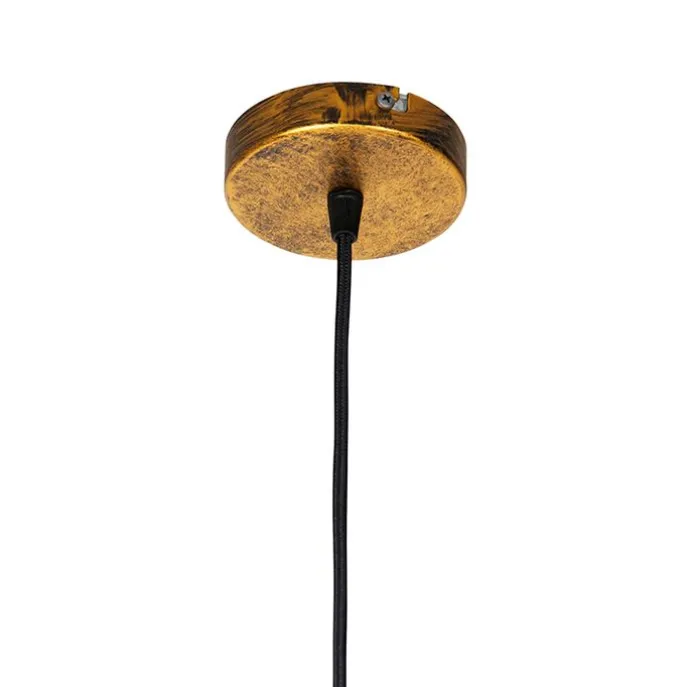 Vintage Hängelampe Antik Gold 40 cm - Linde