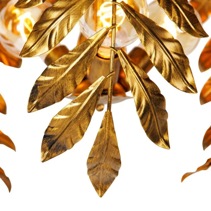 Vintage Hängelampe Antik Gold 60 cm - Linde