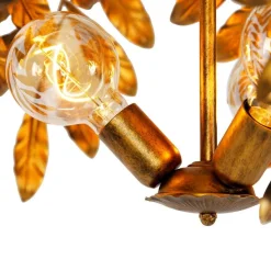 Vintage Hängelampe Antik Gold 60 cm - Linde