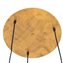 Vintage Hängelampe Antik Gold rund 3-flammig - Linde