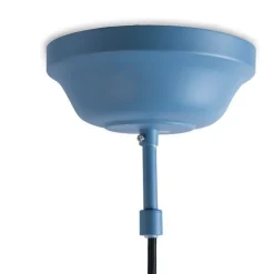 Vintage Hängelampe Blau Rund 43cm - Living