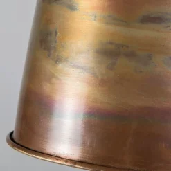 Vintage Hängelampe Kupfer mit Gold - Burn 1