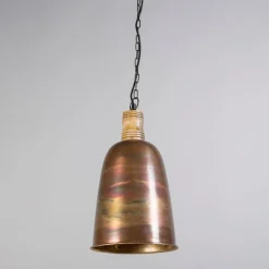 Vintage Hängelampe Kupfer mit Gold - Burn 1