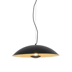 Vintage Hängelampe schwarz mit Gold 60 cm - Emilienne Novo