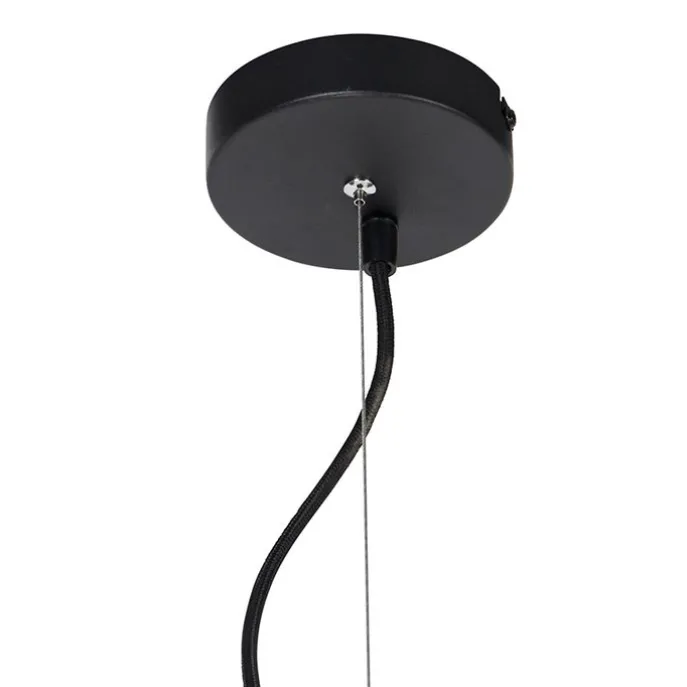 Vintage Hängelampe schwarz mit Gold 60 cm - Emilienne Novo