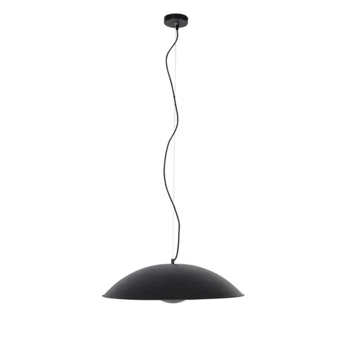 Vintage Hängelampe schwarz mit Gold 60 cm - Emilienne Novo