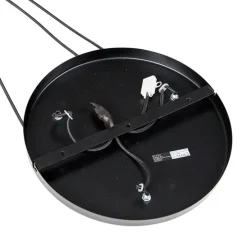 Vintage Hängelampe schwarz mit Messing rund 3-flammig - Kayleigh