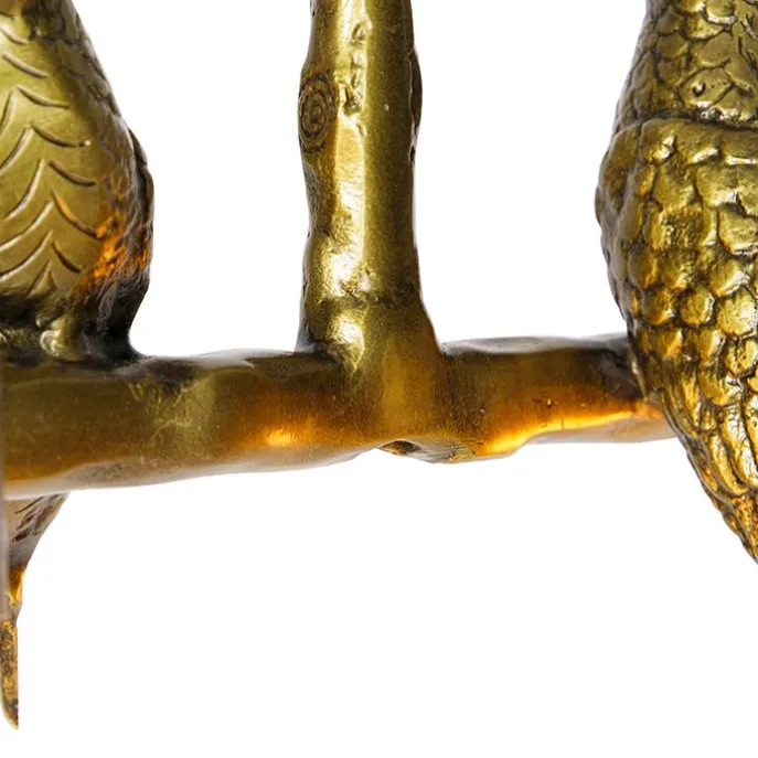 Vintage Messing Deckenlampe 2-flammig - Papegoje