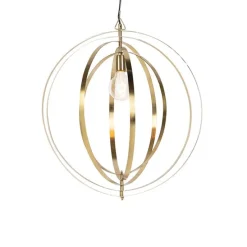 Vintage Messing Drehbare Hängelampe - Rings