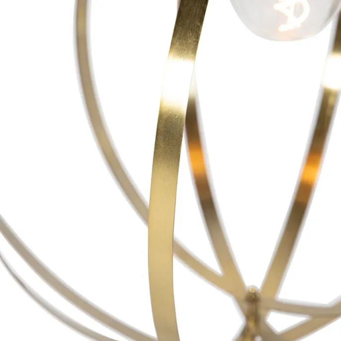 Vintage Messing Drehbare Hängelampe - Rings