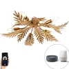 Vintage Smart Deckenleuchte Gold 70 cm inkl. 5 WiFi B35 - Botanica