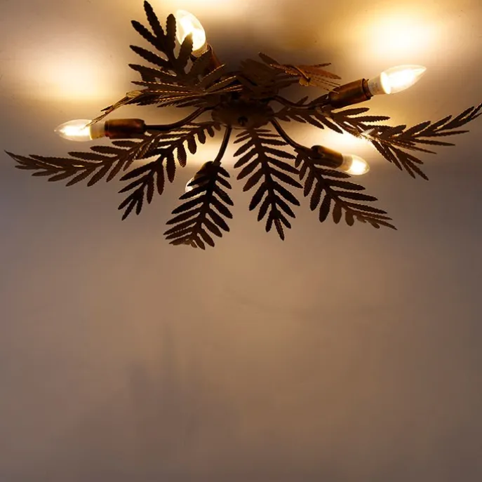 Vintage Smart Deckenleuchte Gold 70 cm inkl. 5 WiFi B35 - Botanica