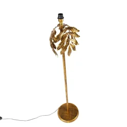 Vintage Stehlampe Antik Gold 32 cm ohne Schirm - Linde