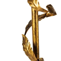 Vintage Stehlampe Antik Gold 29 cm ohne Schirm - Linde