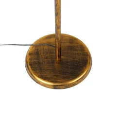Vintage Stehlampe Antik Gold 29 cm ohne Schirm - Linde