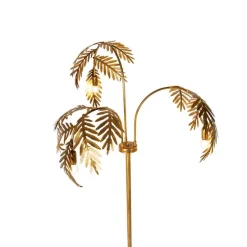 Vintage Stehlampe Antik Gold 3-flammig groß - Botanica
