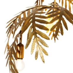 Vintage Stehlampe Antik Gold 3-flammig groß - Botanica