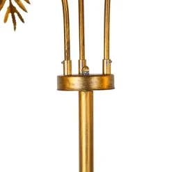 Vintage Stehlampe Antik Gold 3-flammig groß - Botanica