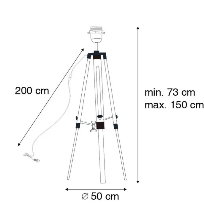 Vintage Stehlampe Messingstativ - Cortin