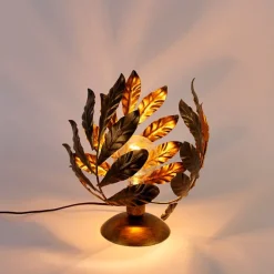 Vintage Tischlampe Antik Gold 30 cm - Linde