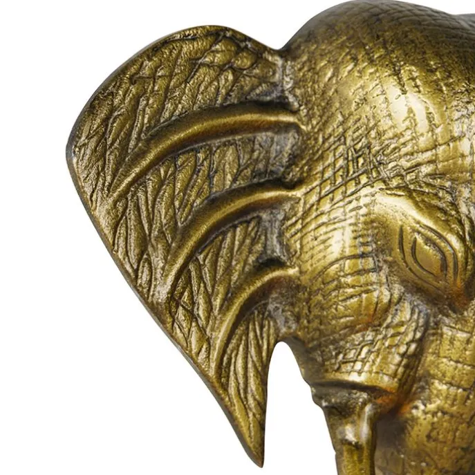 Vintage Wandlampe gold - Elefant