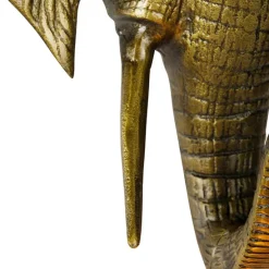 Vintage Wandlampe gold - Elefant