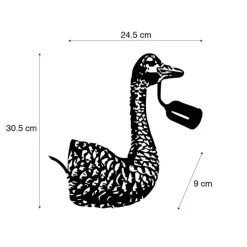 Vintage Wandlampe Messing - Kamelvogel