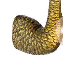 Vintage Wandlampe Messing - Kamelvogel