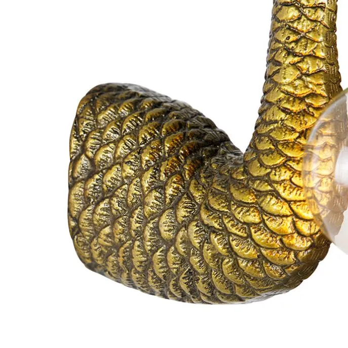 Vintage Wandlampe Messing - Kamelvogel