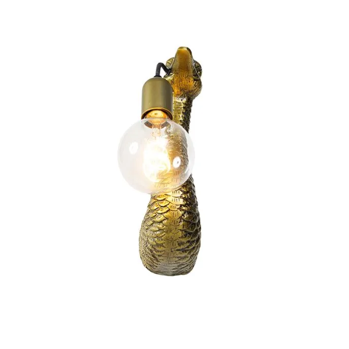 Vintage Wandlampe Messing - Kamelvogel