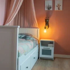 Vintage Wandlampe Messing - Giraffe