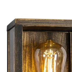 Vintage Wandleuchte Antikgold 26 cm IP44 - Charlois