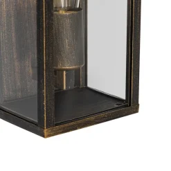 Vintage Wandleuchte Antikgold 26 cm IP44 - Charlois