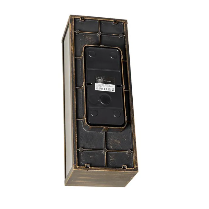 Vintage Wandleuchte Antikgold 38 cm 2-flammig IP44 - Charlois