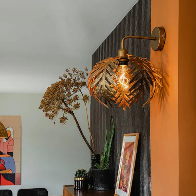 Vintage Wandleuchte Gold - Botanica