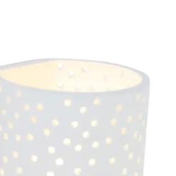 Vintage zylinderförmige Wandleuchte weiß Gips - Mahou