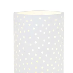 Vintage zylinderförmige Wandleuchte weiß Gips - Mahou