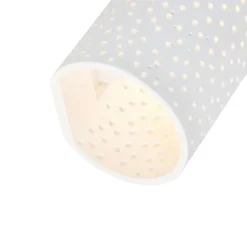 Vintage zylinderförmige Wandleuchte weiß Gips - Mahou