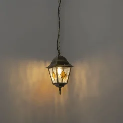 Vintage-Hängelampe für den Außenbereich, antikgolden – Antigua