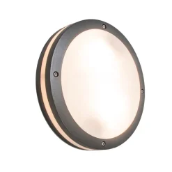 Wand- und Deckenleuchte Dunkelgrau 2-flammig IP54 - Glow