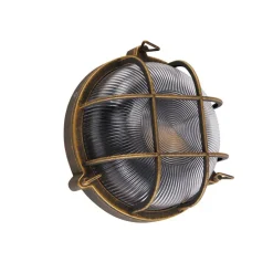 Wand- und Deckenleuchte Gold / Messing rund IP44 - Noutica