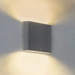 Wandleuchte Anthrazit 11,5 cm inkl. LED IP65 - Batt