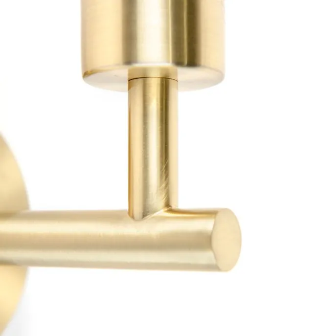 Wandleuchte Gold mit Schalter 1 Licht - Combi