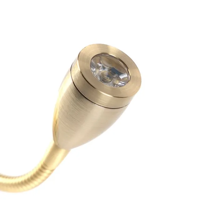 Wandleuchte gold mit USB und Schirm weiß 18 cm - Brescia Combi