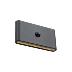 Wandleuchte schwarz Lux Sensor Magnetisch inkl. LED Wiederaufladbar - Batt