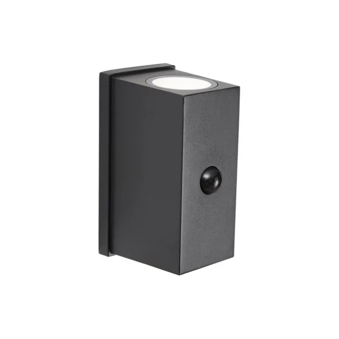 Wandleuchte Schwarz Lux Sensor Magnetisch Inkl. LED Wiederaufladbar - Sandy