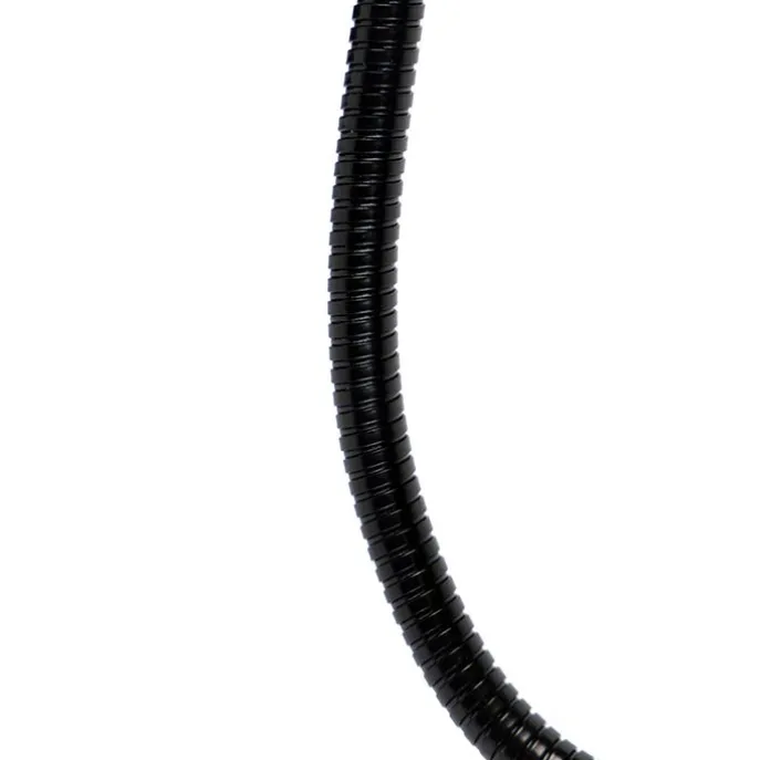 Wandleuchte Schwarz mit Bronze-Samt-Schirm 18cm - Brescia